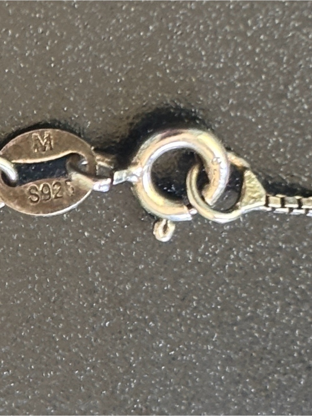 .925 Sterling Real Silver Boxchain Box Chain Link Necklace 18” Fine Jewelry vtg - Picture 12 of 12